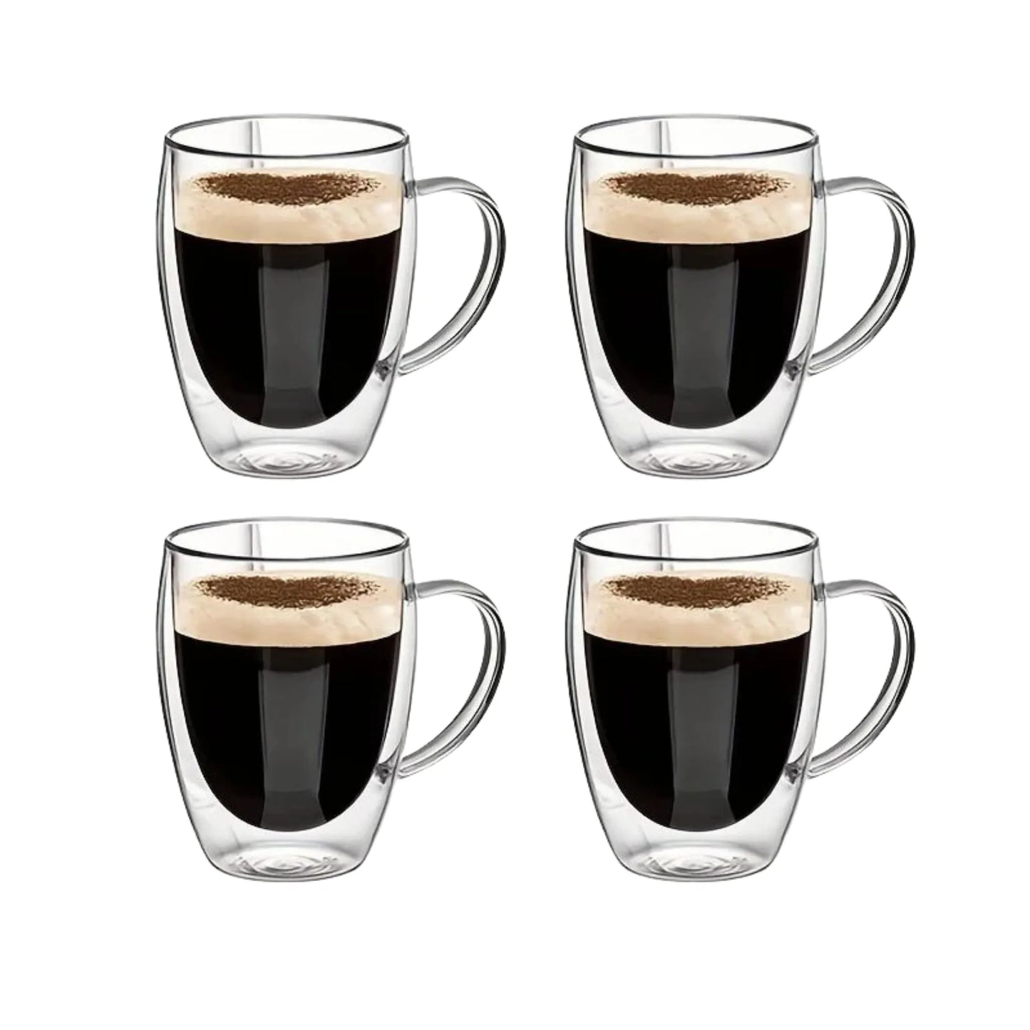 Double Wall Glass Mug with Handle