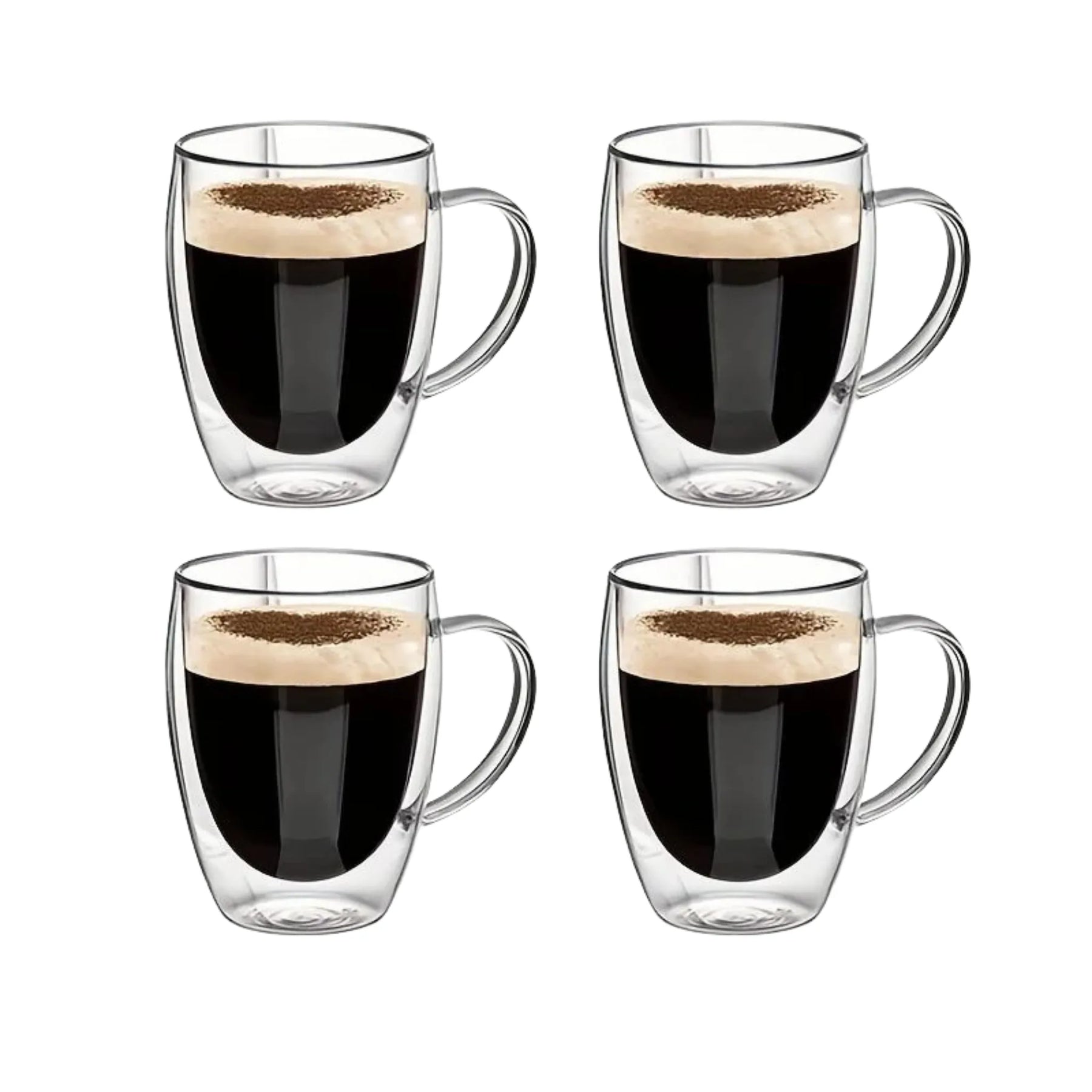 Double Wall Glass Mug with Handle