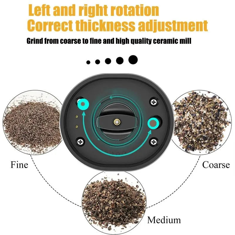 Electric Salt & Pepper Grinder Set