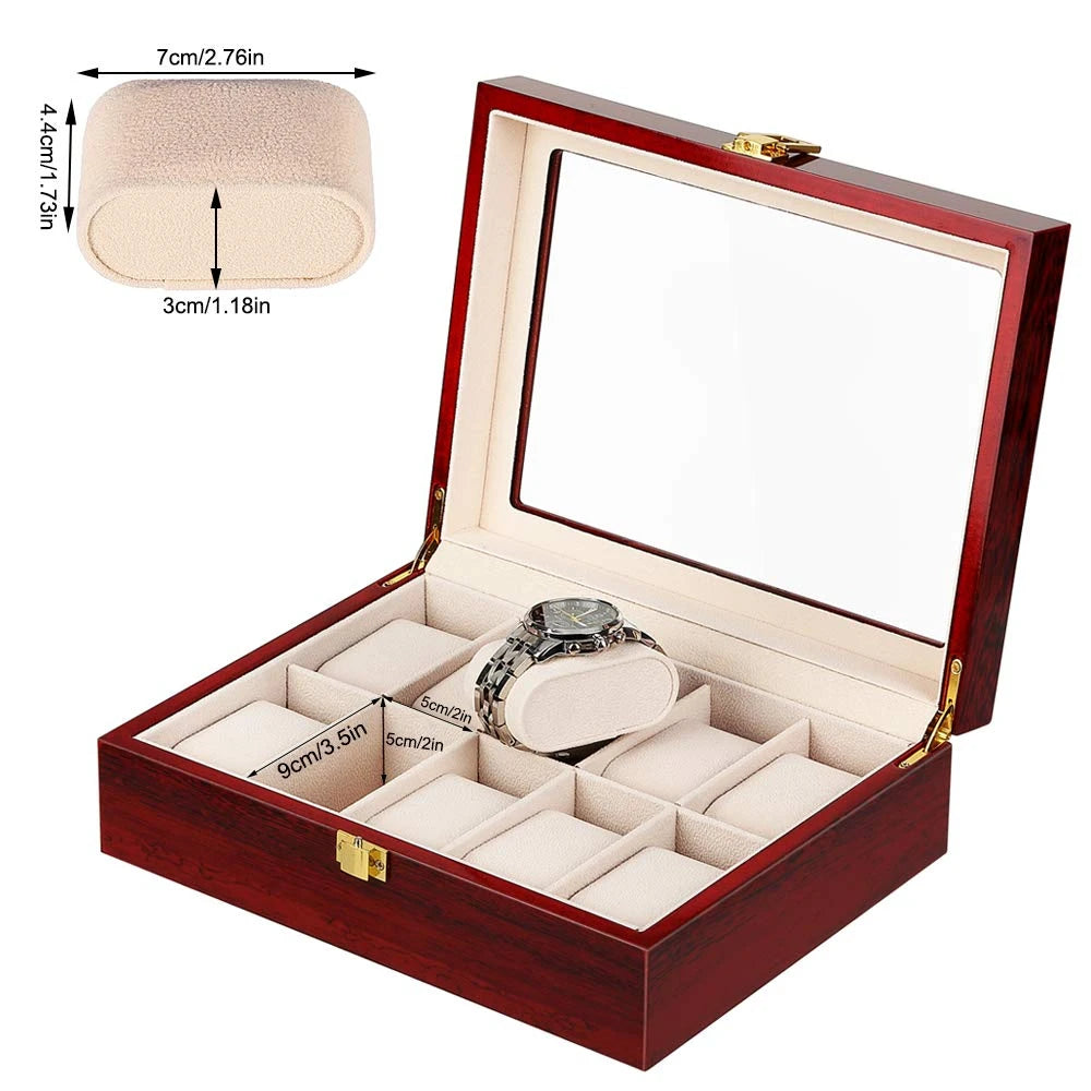 Imperium Red Vault™ – Luxury Red Watch Box