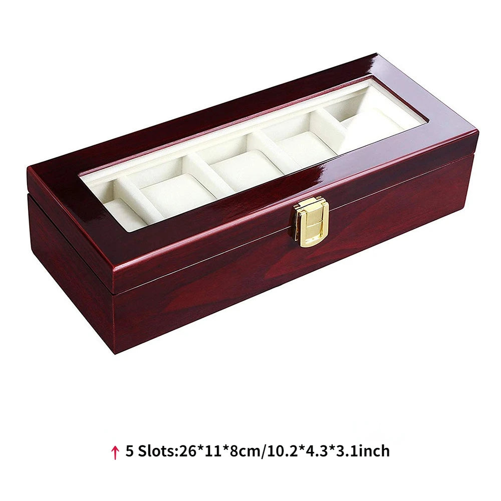 Imperium Red Vault™ – Luxury Red Watch Box