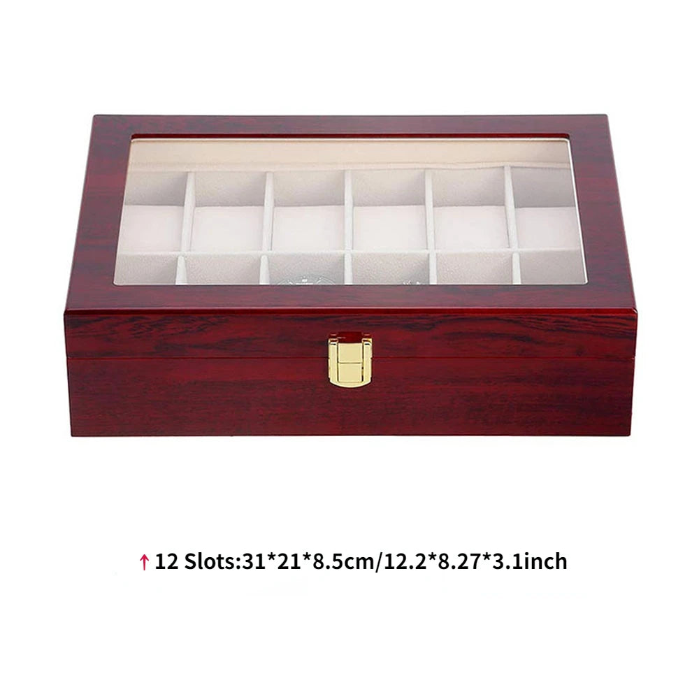 Imperium Red Vault™ – Luxury Red Watch Box