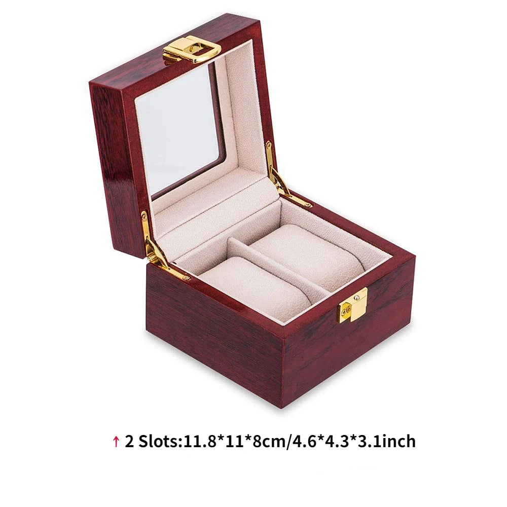 Imperium Red Vault™ – Luxury Red Watch Box