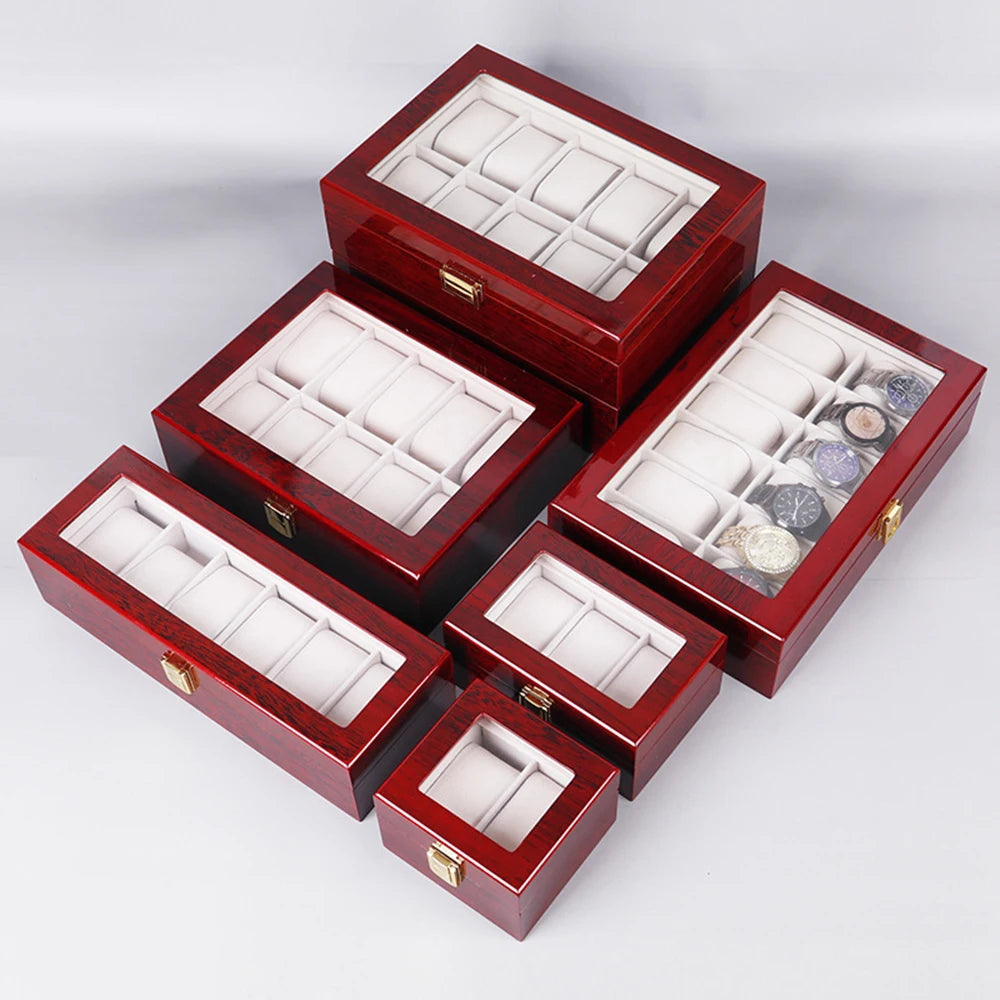 Imperium Red Vault™ – Luxury Red Watch Box