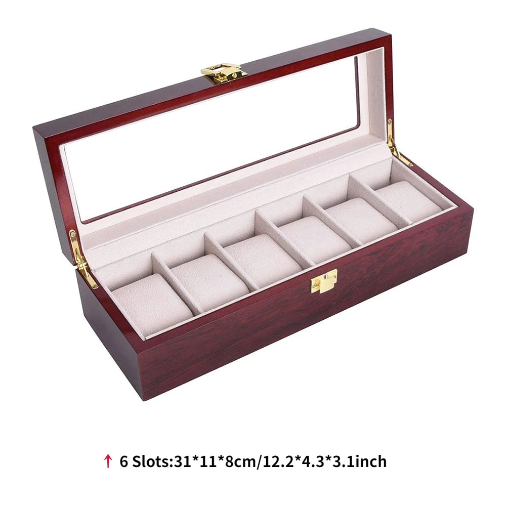 Imperium Red Vault™ – Luxury Red Watch Box