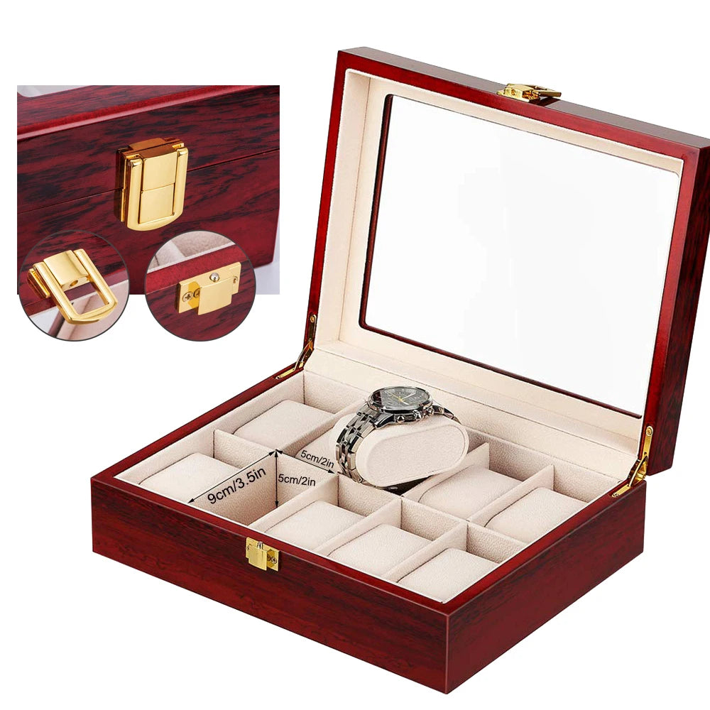 Imperium Red Vault™ – Luxury Red Watch Box