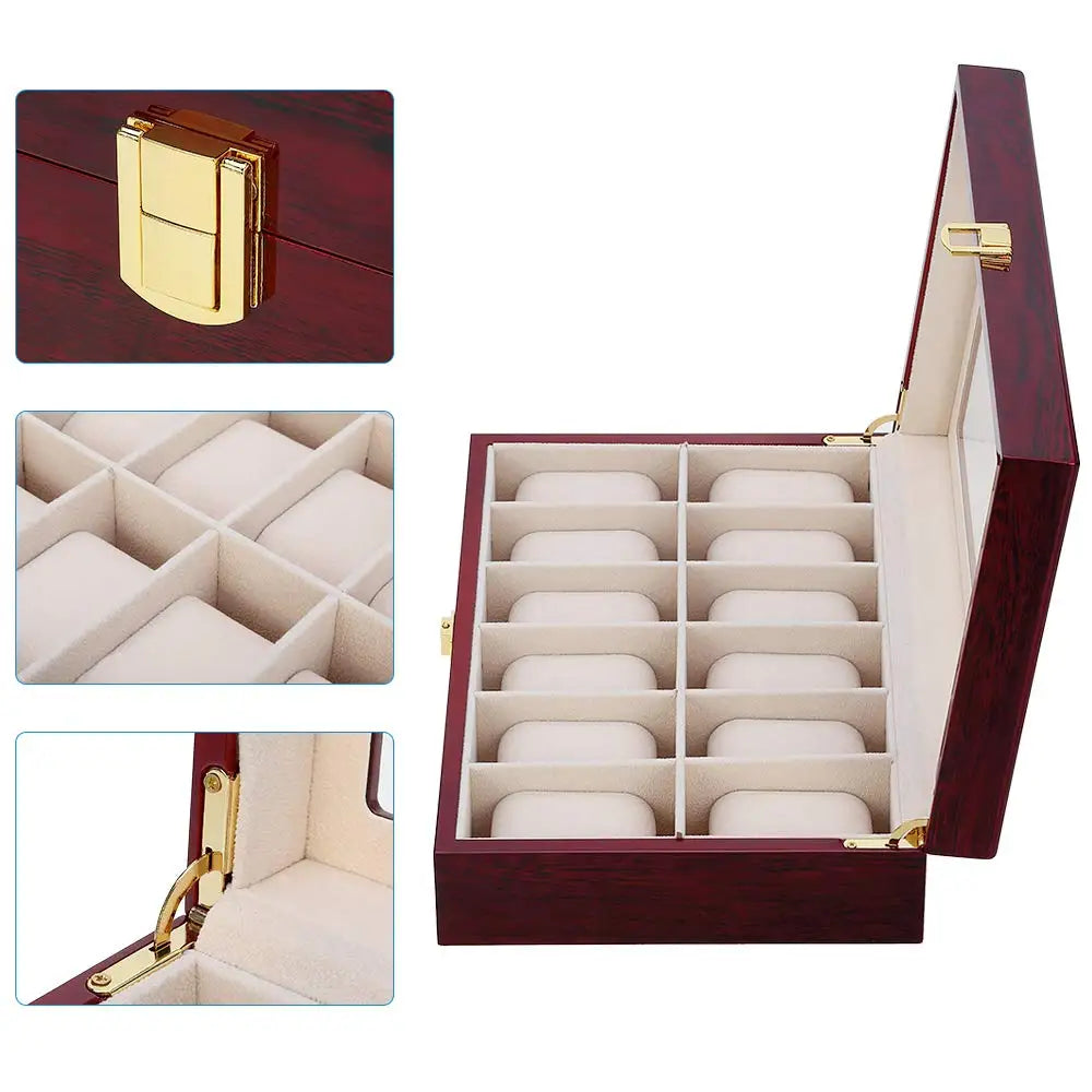 Imperium Red Vault™ – Luxury Red Watch Box
