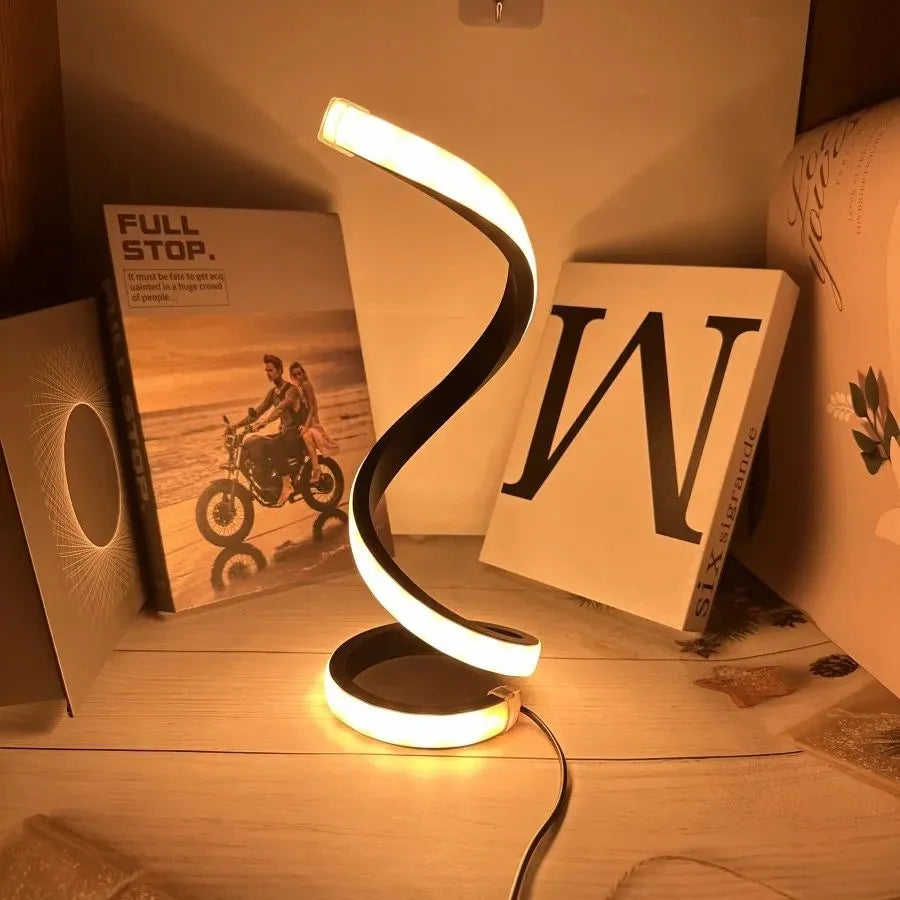 Spiral LED Table Lamp