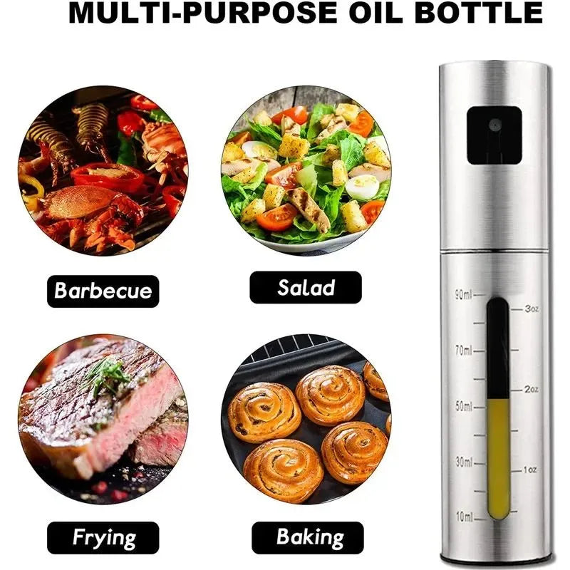 Stainless Steel Olive Oil & Vinegar Spray Bottle