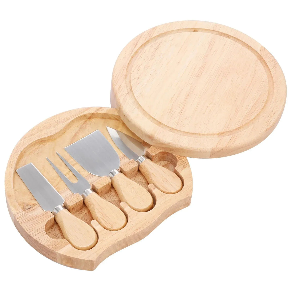 Deluxe cheese board with knife set