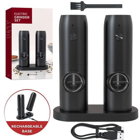 Electric Salt & Pepper Grinder Set
