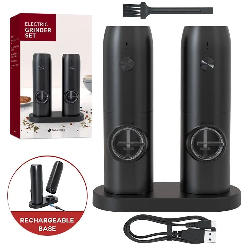 Electric Salt & Pepper Grinder Set