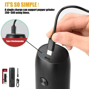 Electric Salt & Pepper Grinder Set