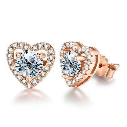 Moissanite HeartGlow™ 925 Silver Earrings