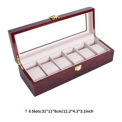 Imperium Red Vault™ – Luxury Red Watch Box