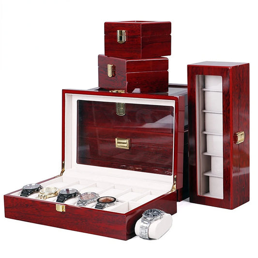 Imperium Red Vault™ – Luxury Red Watch Box