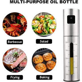 Stainless Steel Olive Oil & Vinegar Spray Bottle